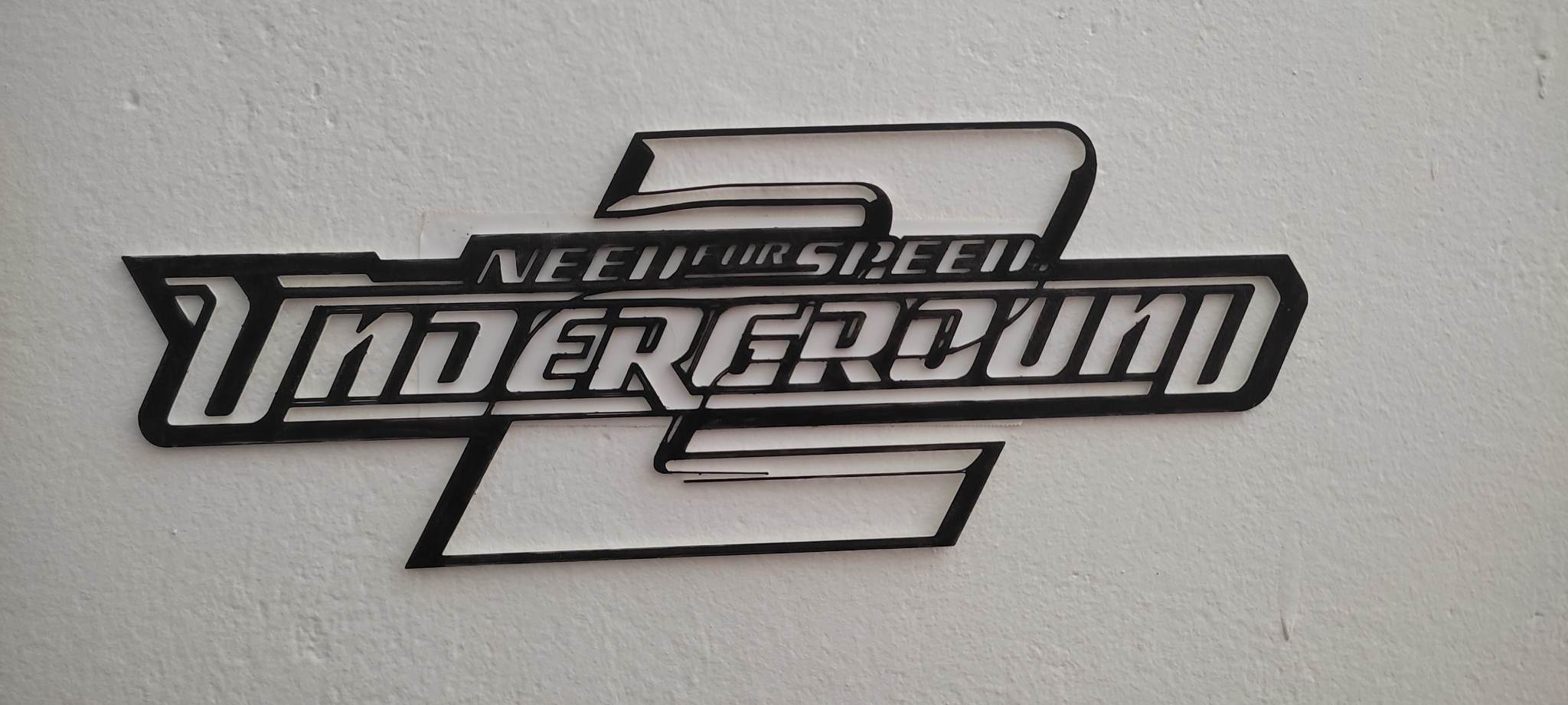 Need for speed underground 2 logo by Král Makaků | Download free STL ...