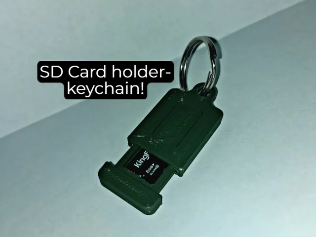 Minimalistic SD-Card Holder-Keychain