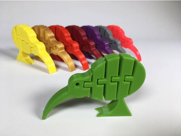 Flexi-Kiwi - articulated kiwi bird
