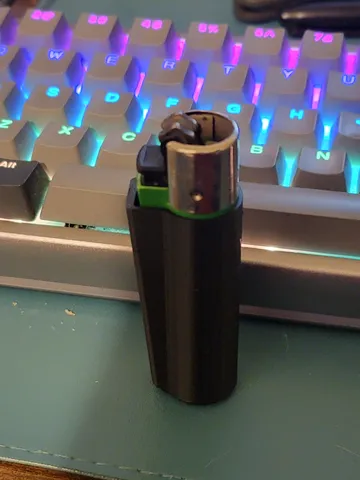 Clipper Lighter Sleeve with Refill Hole