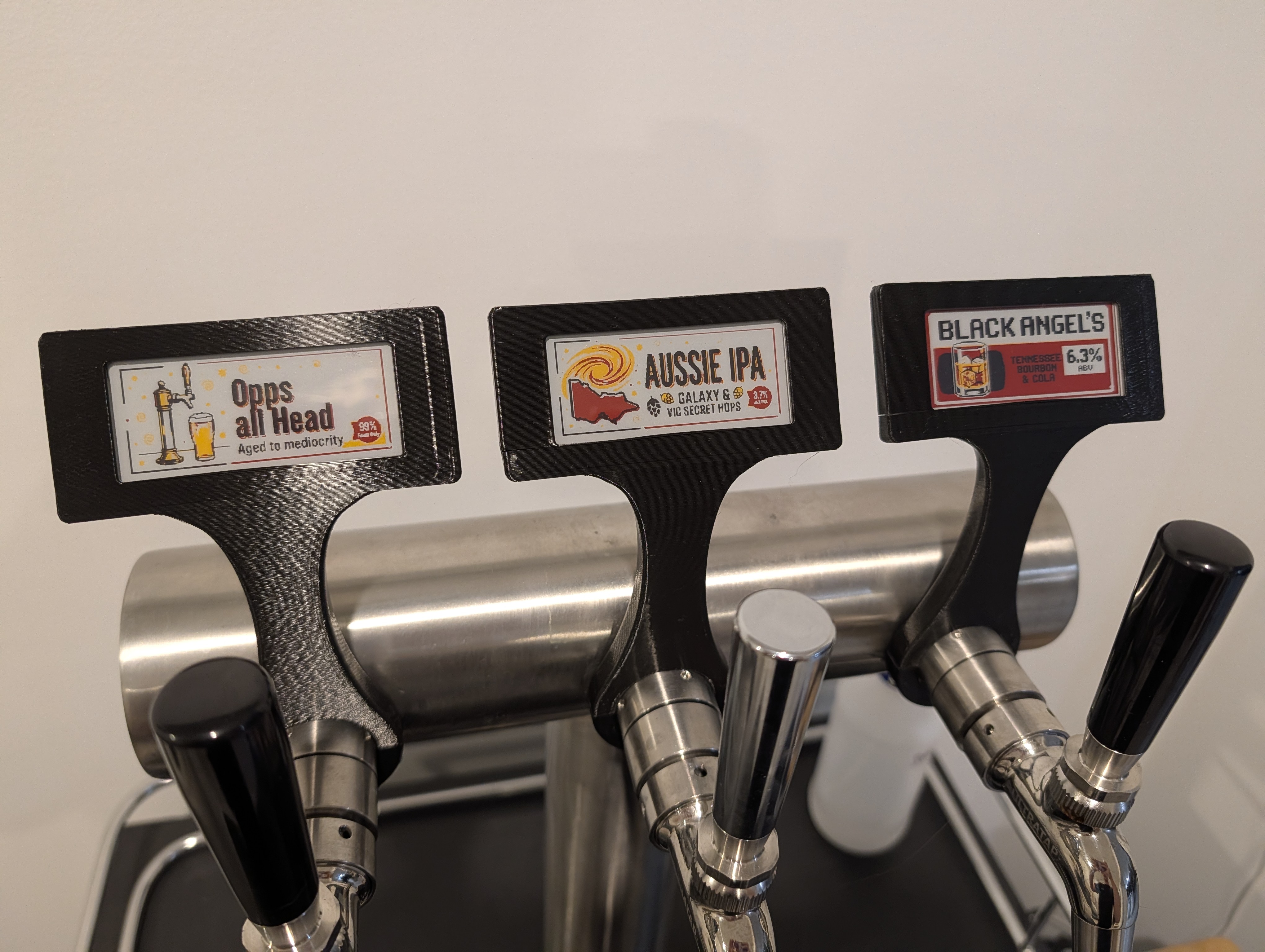 Epaper beer font label