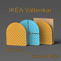 IKEA Skadis/Vattenkar - Template & Printable version