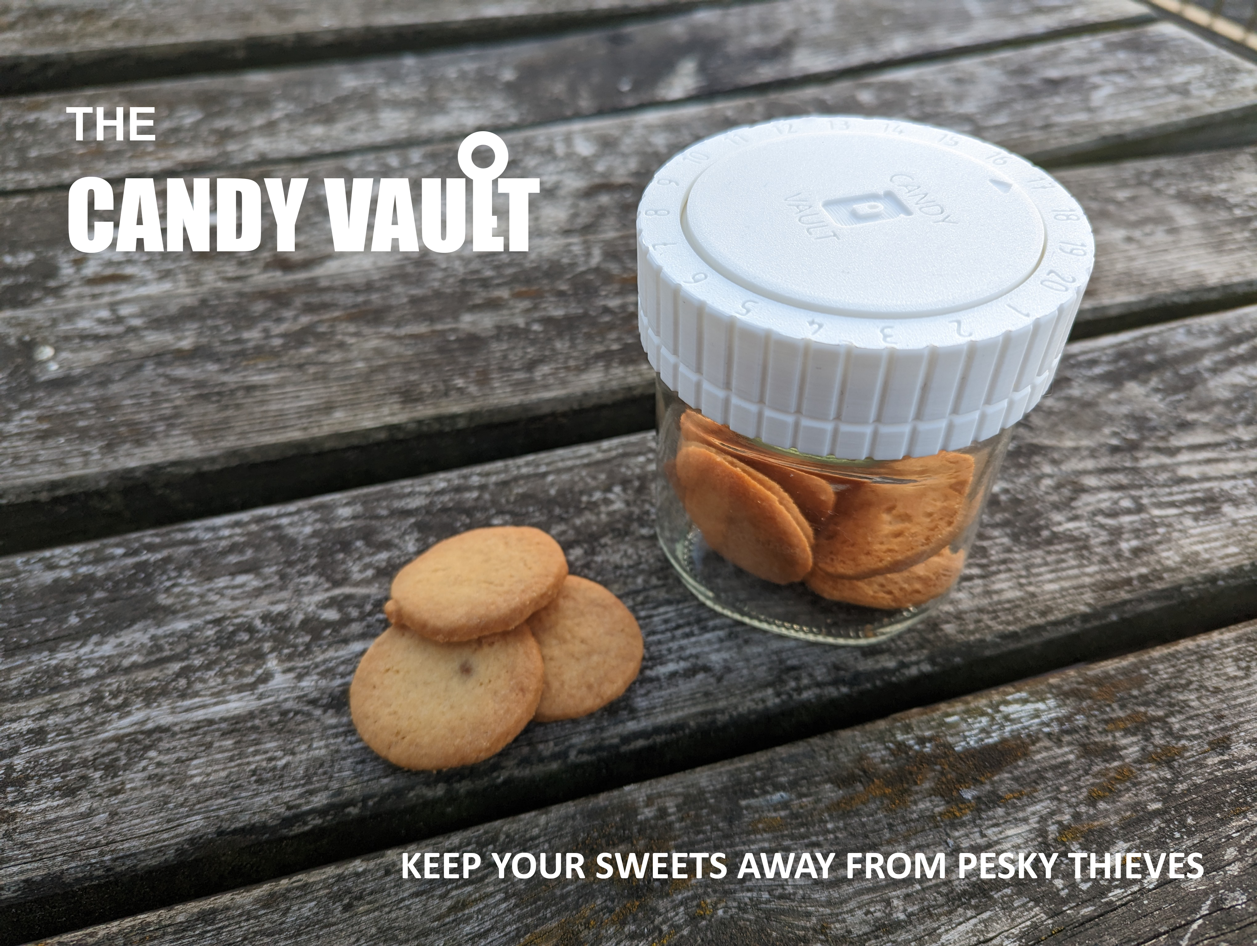 The Candy Vault (Parametric Secure Jar Lid)