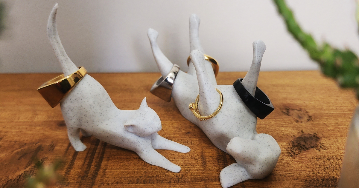 DOG & CAT Ring Holder by ABstudios | Download free STL model ...