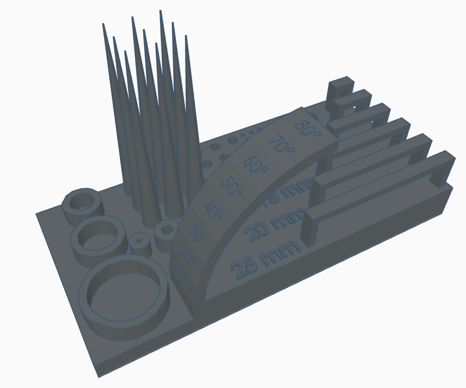 The compak 3d printer tester