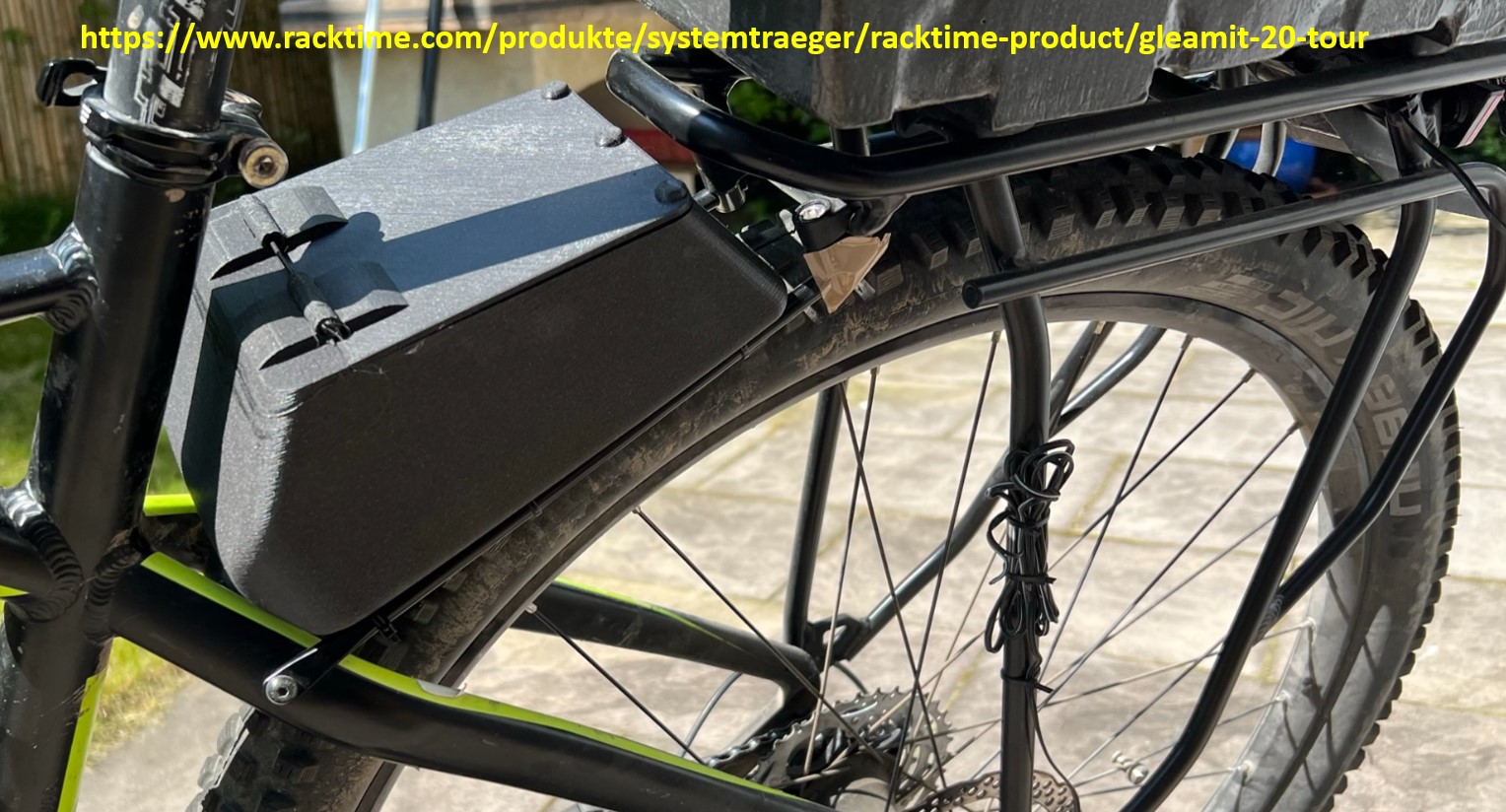 Fahrradbox Racktime Gepäckträger / Bike box Racktime luggage rack by