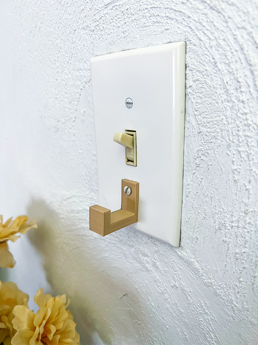 Light Switch Key Hook by Little Molloy Download free STL model