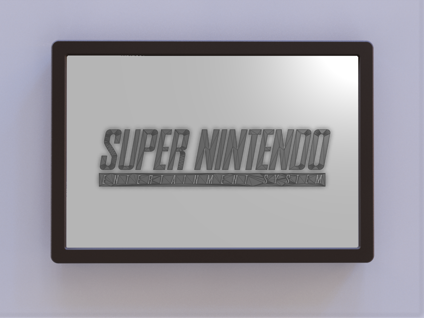 SNES Logo Wall Art