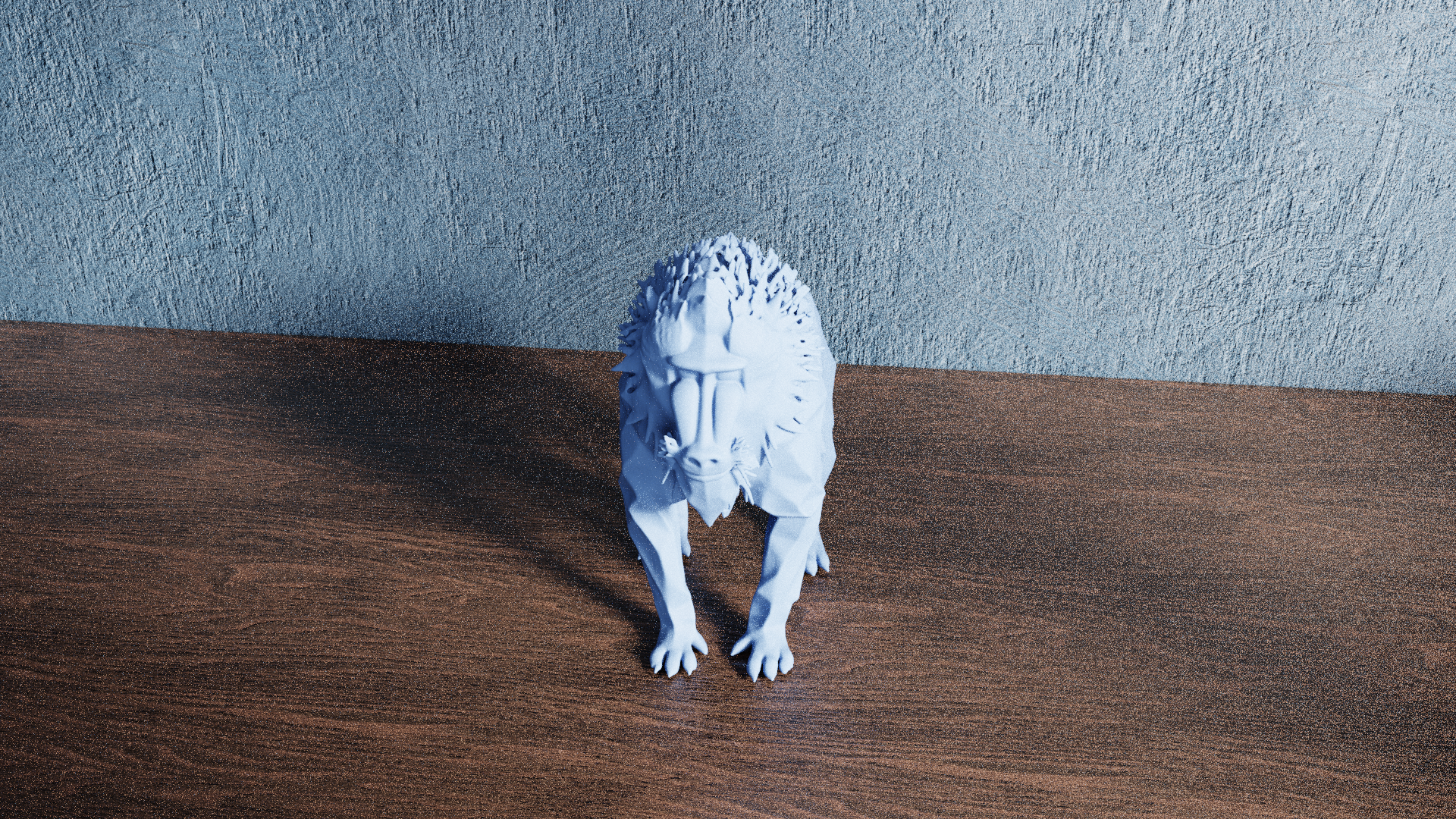 Low Poly Mandrill — miniatura 9