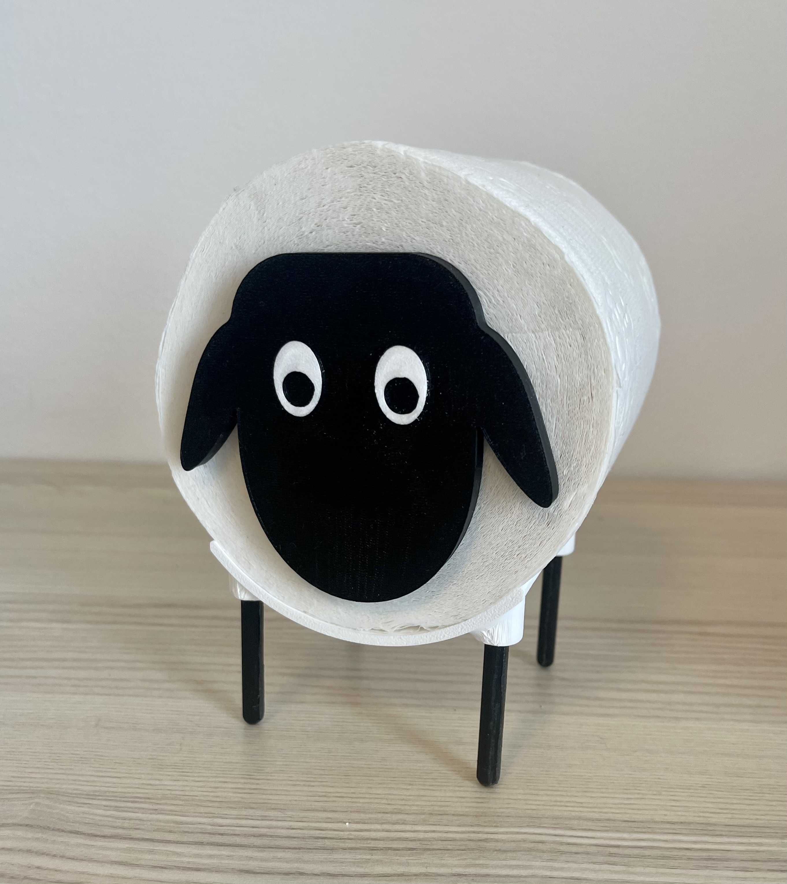 Toilet Paper Sheep no Screw 3D model thumbnail