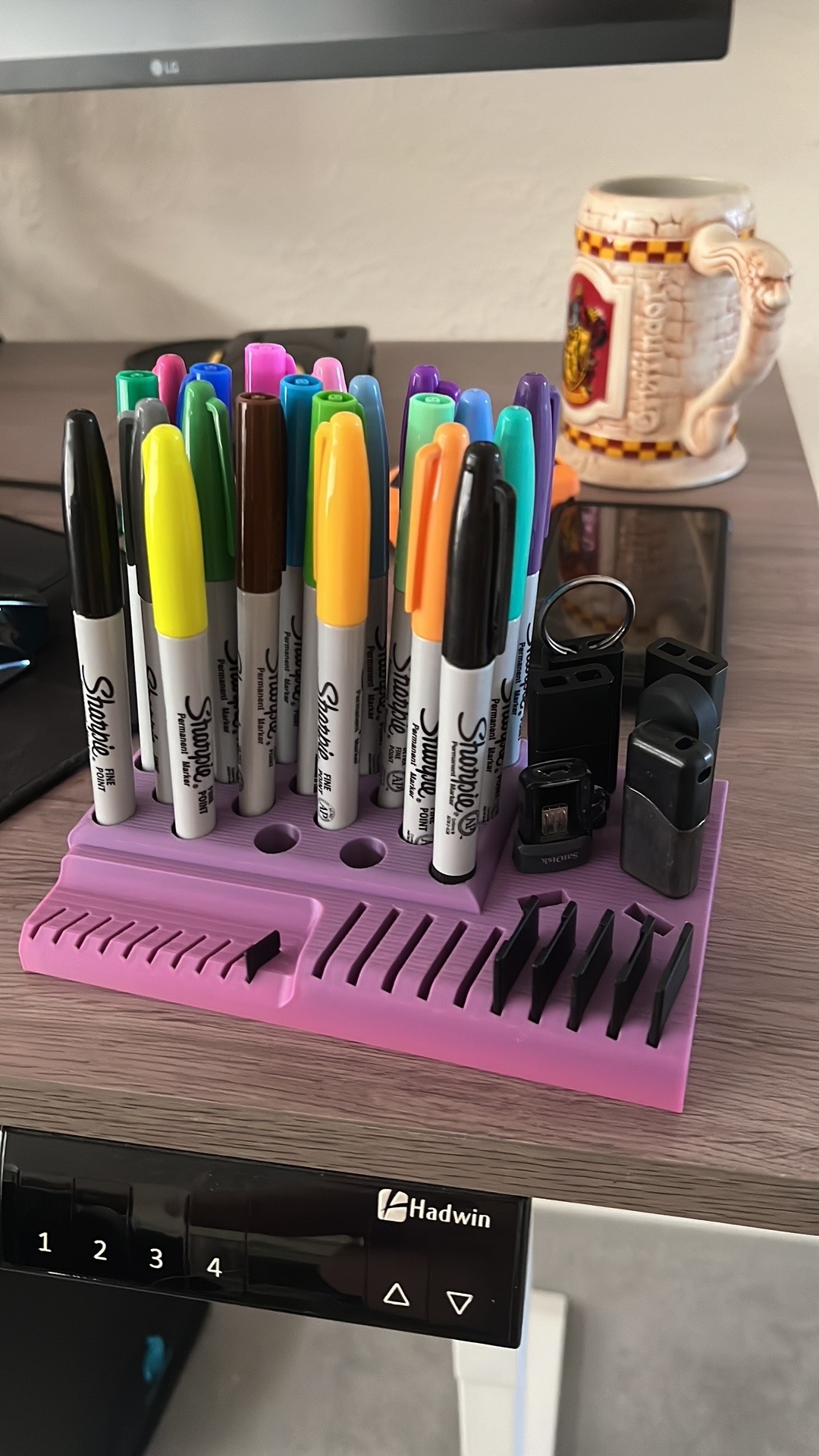 Sharpie, USB and SD Card Holder