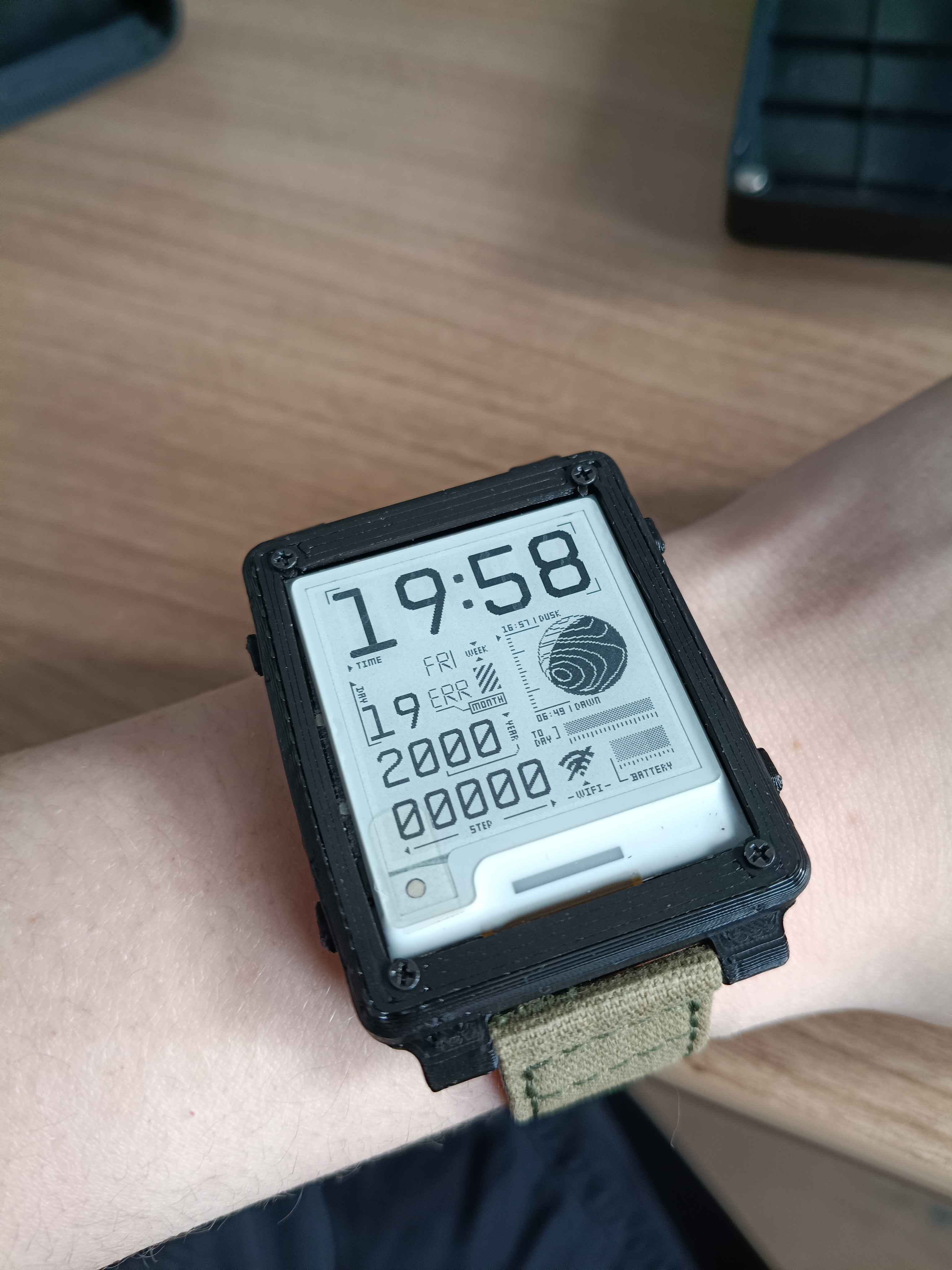 Watchy Invader case - 20mm watch strap version 3D model
