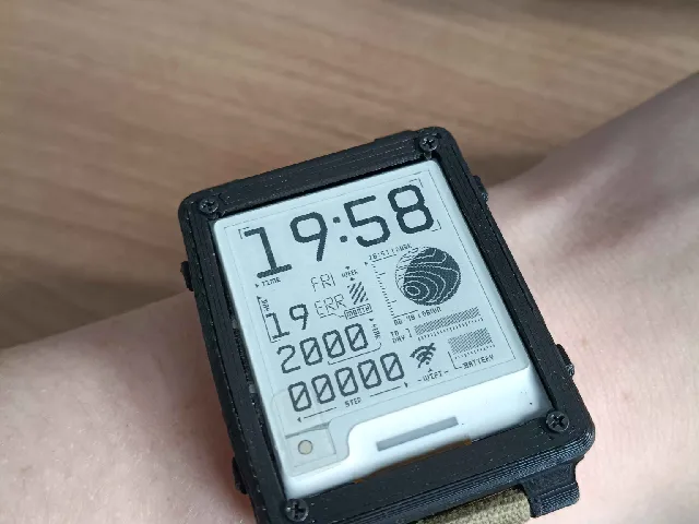 Watchy Invader case - 20mm watch strap version