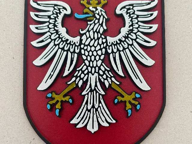 Frankfurt (Germany)- coat of arms 3d model multi-colour for single filament printers