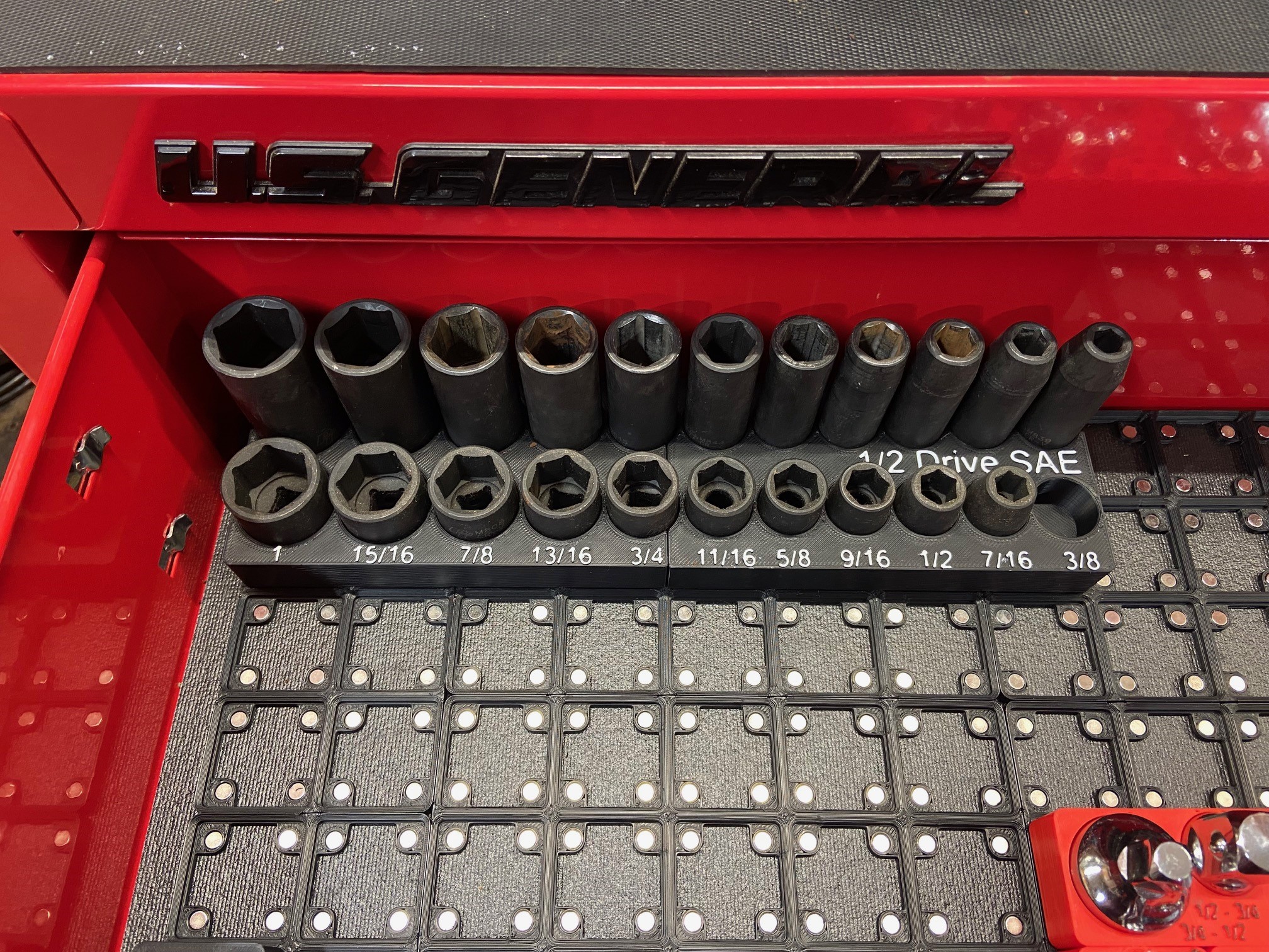 Performance Tool 1/2 Drive SAE Impact Socket Holder