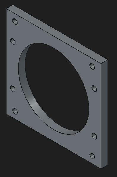 MicroLux Mini Lathe 7x16 - Motor Adapter Plate