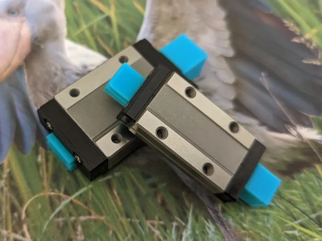 MGN9 MGN12 block/carriage disassembly helpers with stop