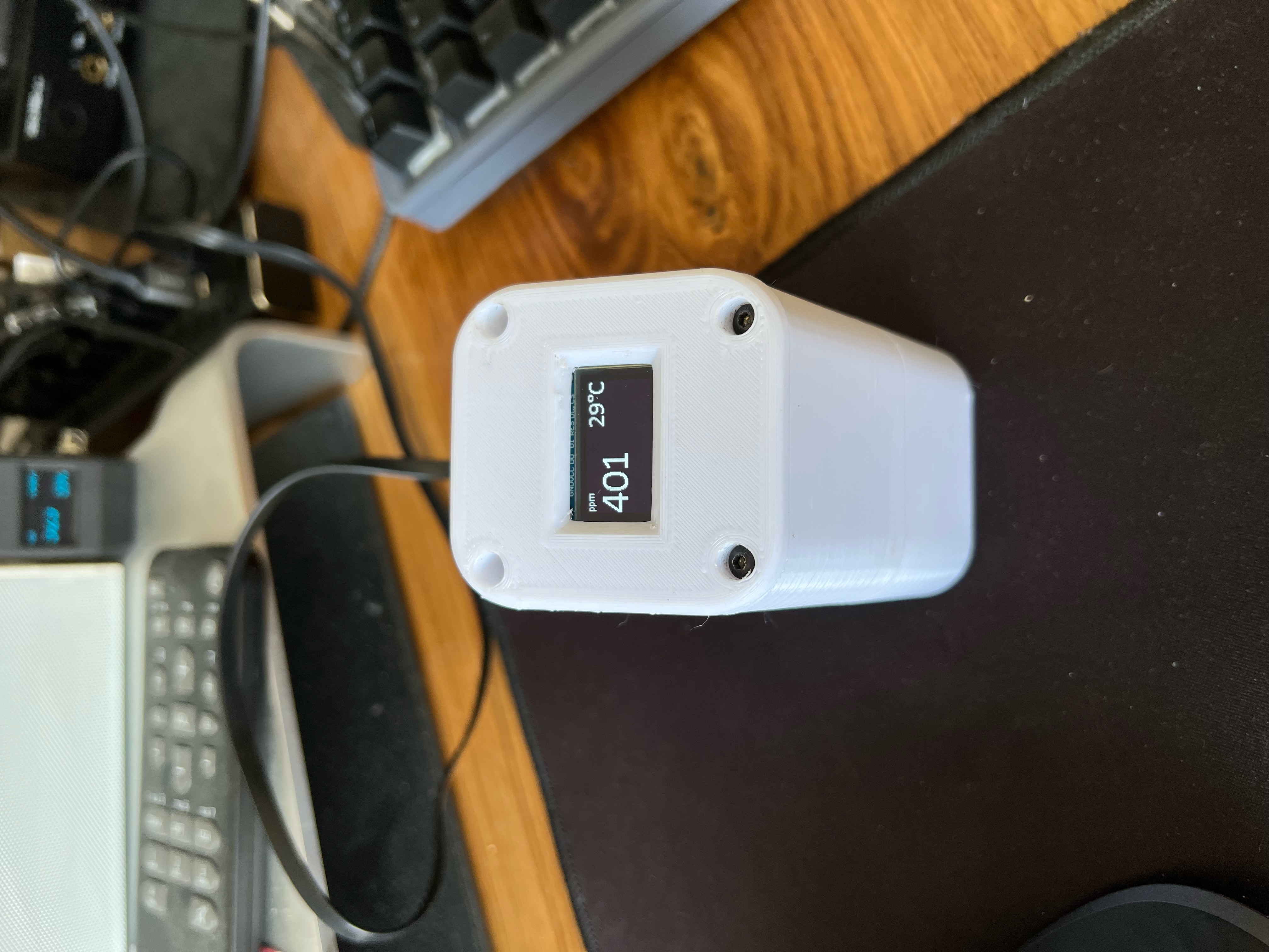 CO2 Weather station - case for Wemos, SSD1306, Senseair S8, MH-Z19 (remix)