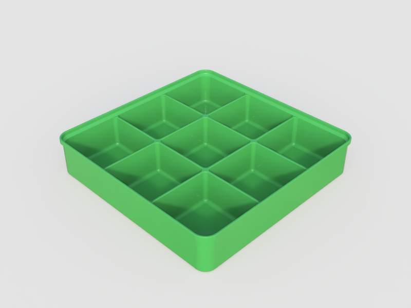 Stacking Tray Set fully customizable (incl. Fusion360file) by Mar