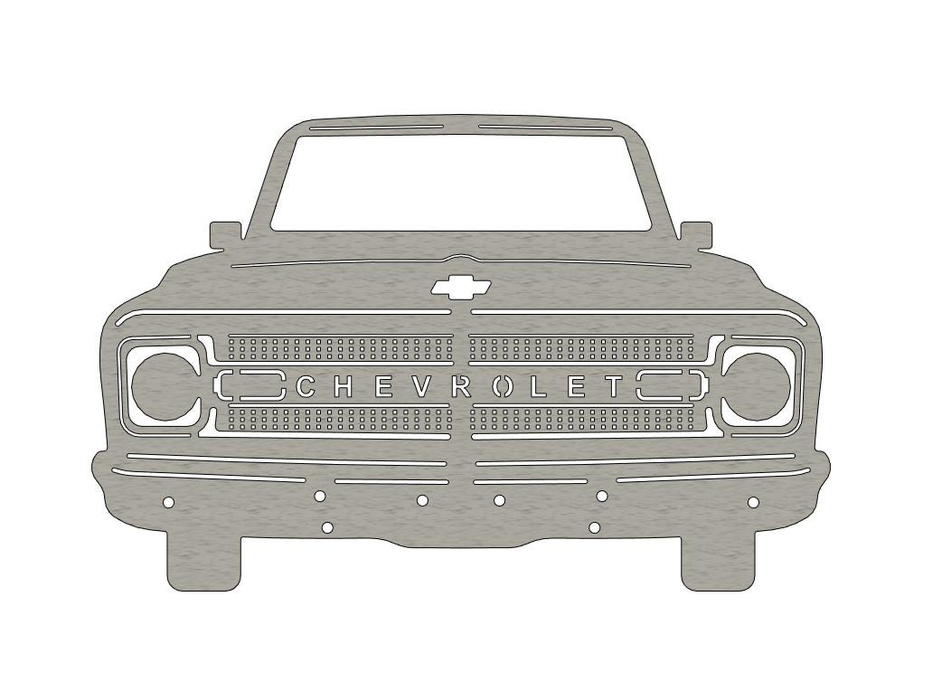 Chevy C10 Truck 1969 1970 Laser Cut Wall Plaque By DickF Download chevy-c10-truck-1969-1970-laser-cut-wall-plaque-by-dickf-download
