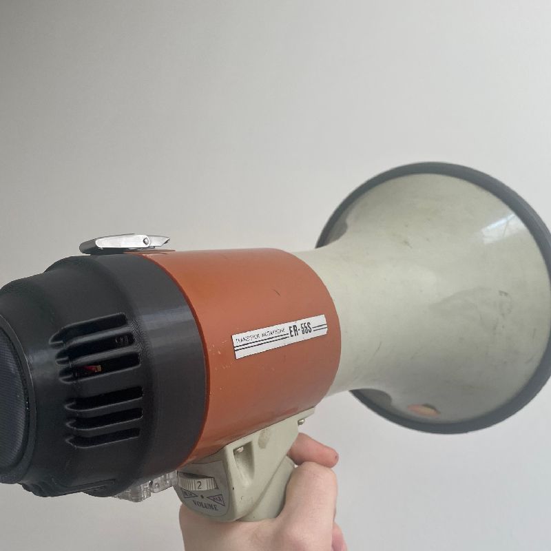 Transistor Megaphone Microphone Enclosure Replacement Part