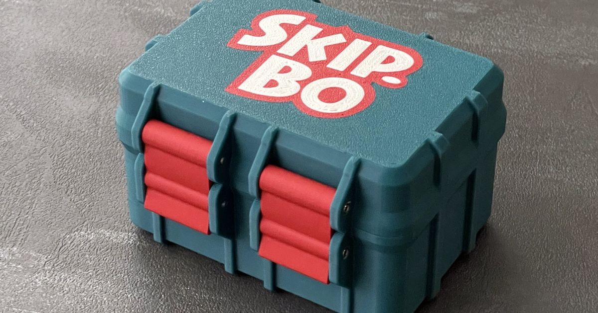 SkipBo Box (rugged) by schiko Download free STL model