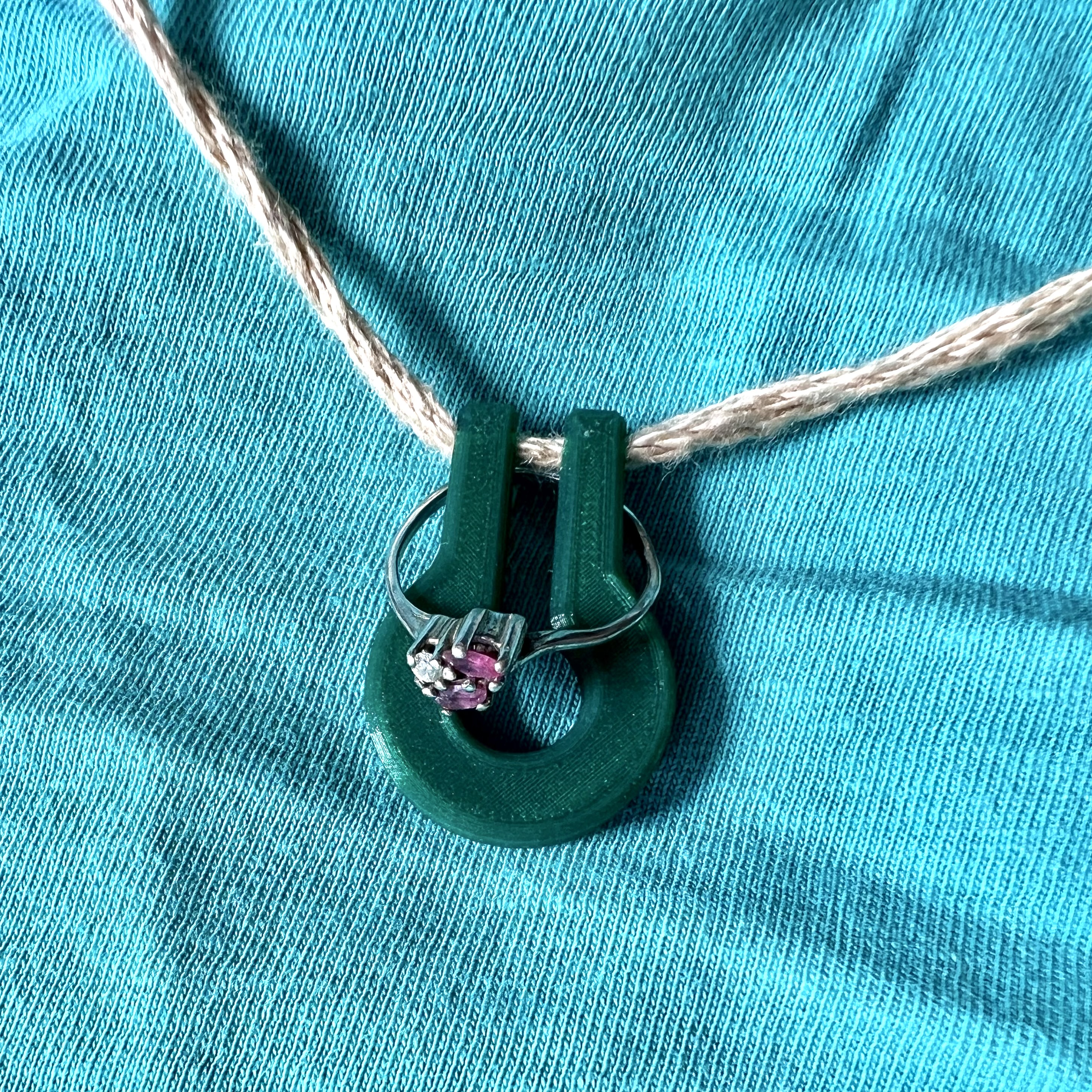 Necklace ring holder