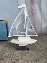 model sailboat with stand