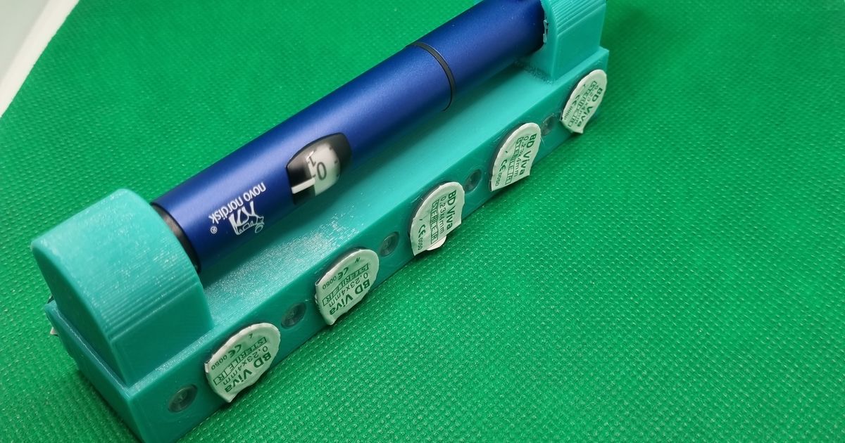 Insulin Pen holder with space for 10 needles by Remrafs Download free