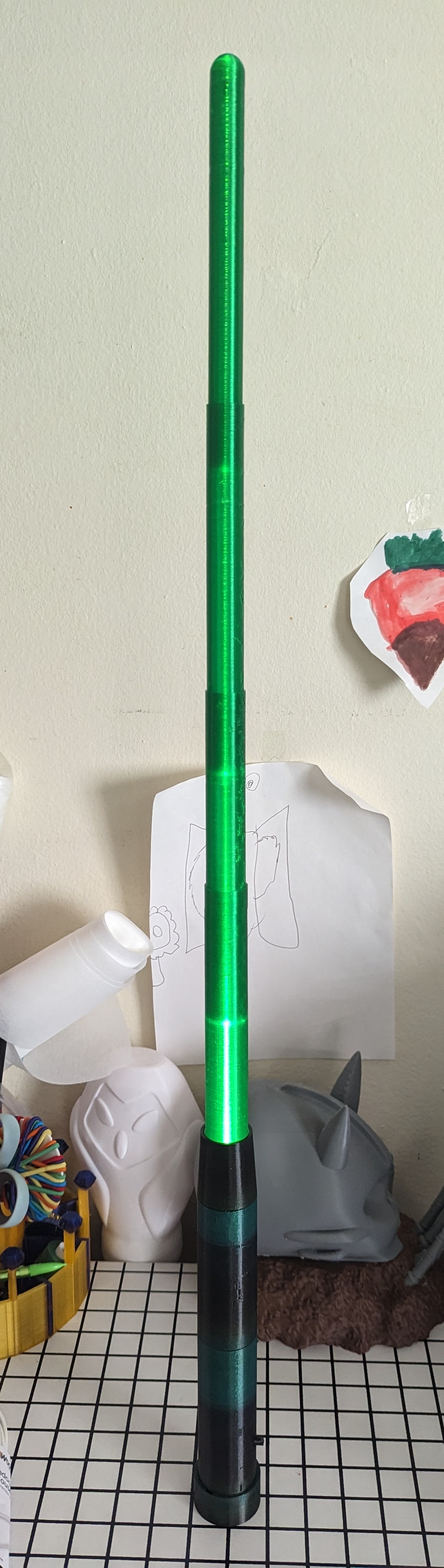 Light up collapsing saber Base Model