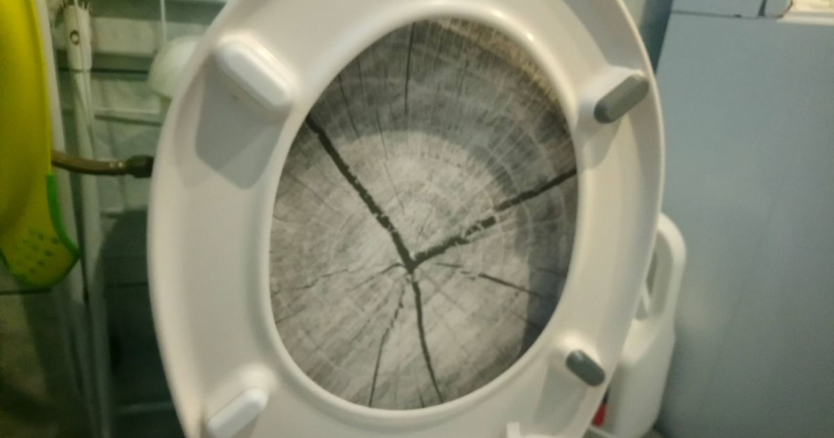 Toilet bowl spacer overlay by krecik Download free STL model