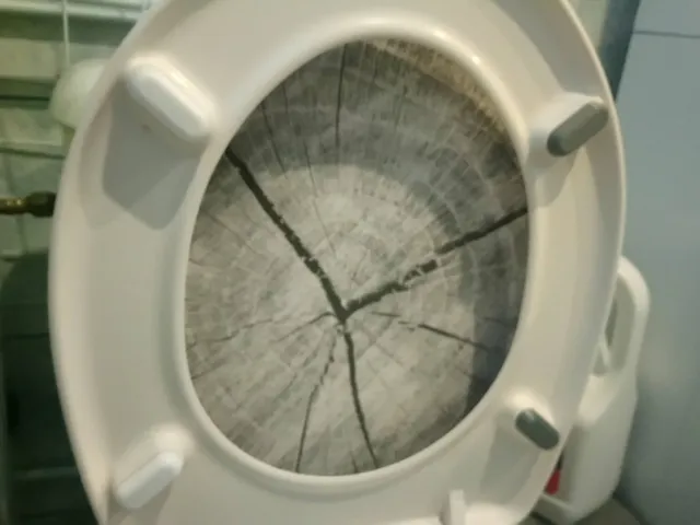 Toilet bowl spacer overlay