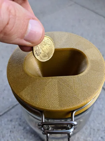 Piggy Bank Lid for IKEA KORKEN Jar (V2)