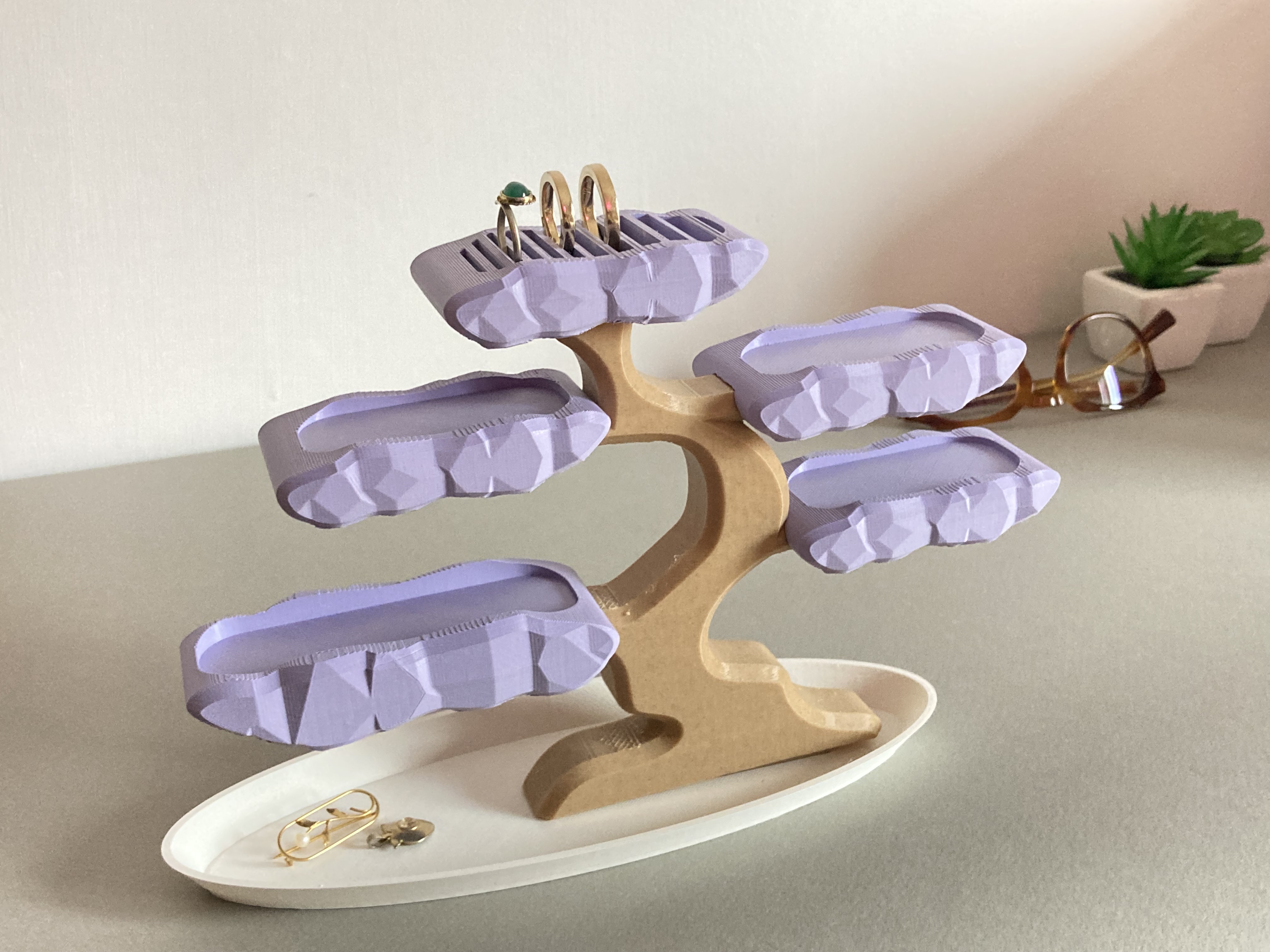 Miniatura 4 do modelo 3D Bonsai Ring Holder