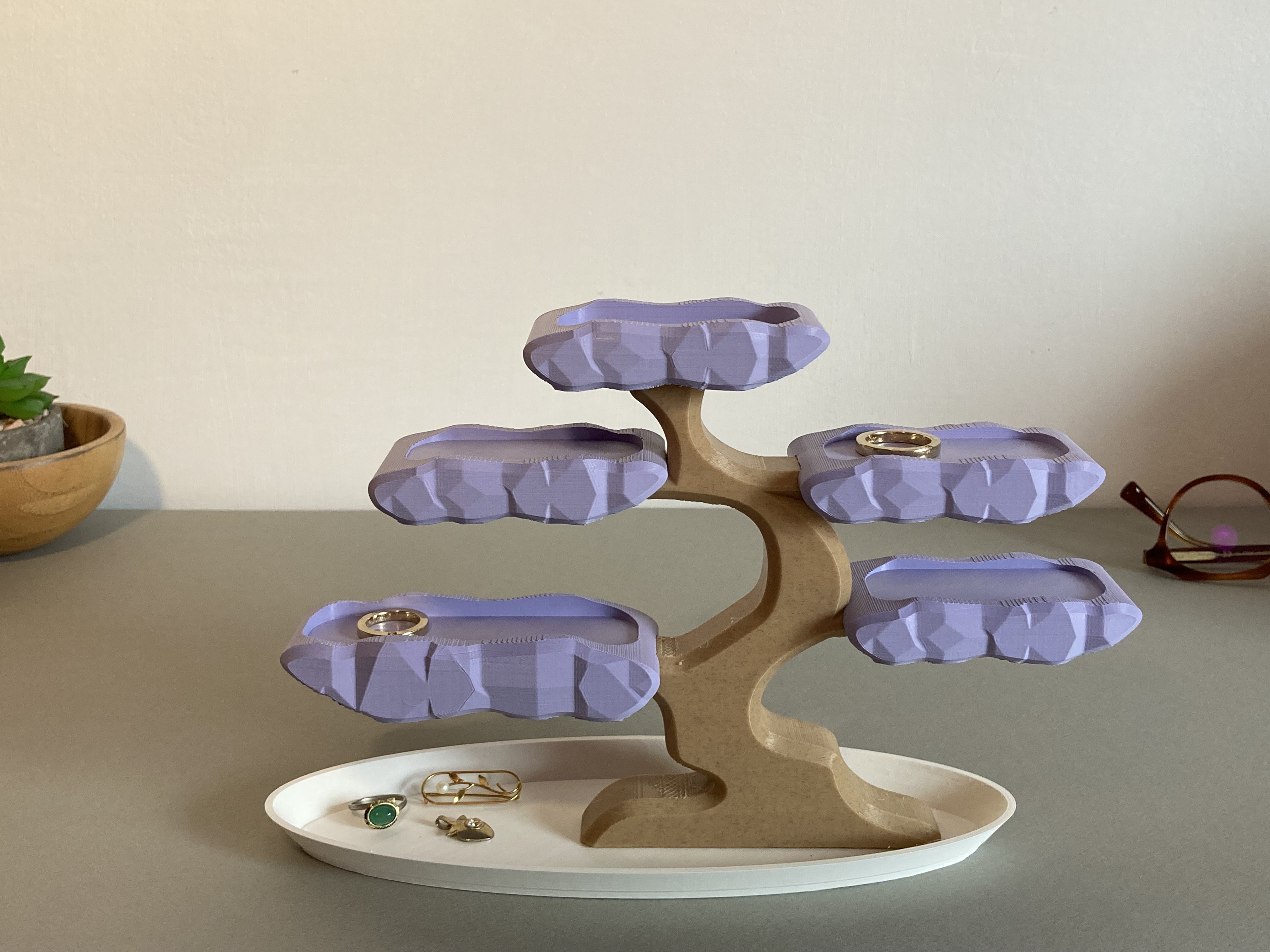 Miniatura 2 do modelo 3D Bonsai Ring Holder