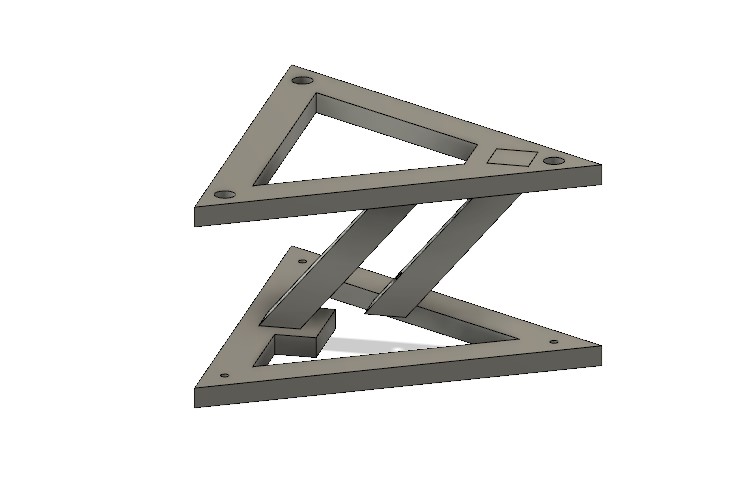 Triangular levitating table