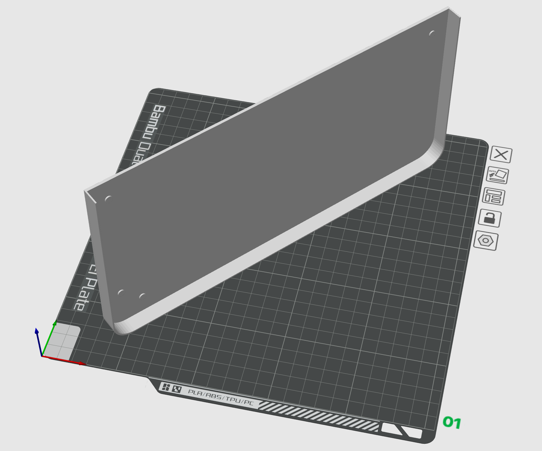 Print bed protection/dust cover for Bambu Lab P1P/X1C by Grzegorz