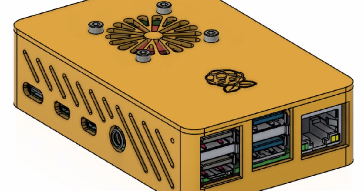 Raspberry Pi fan case for 4B by jeepers01 | Download free STL model ...