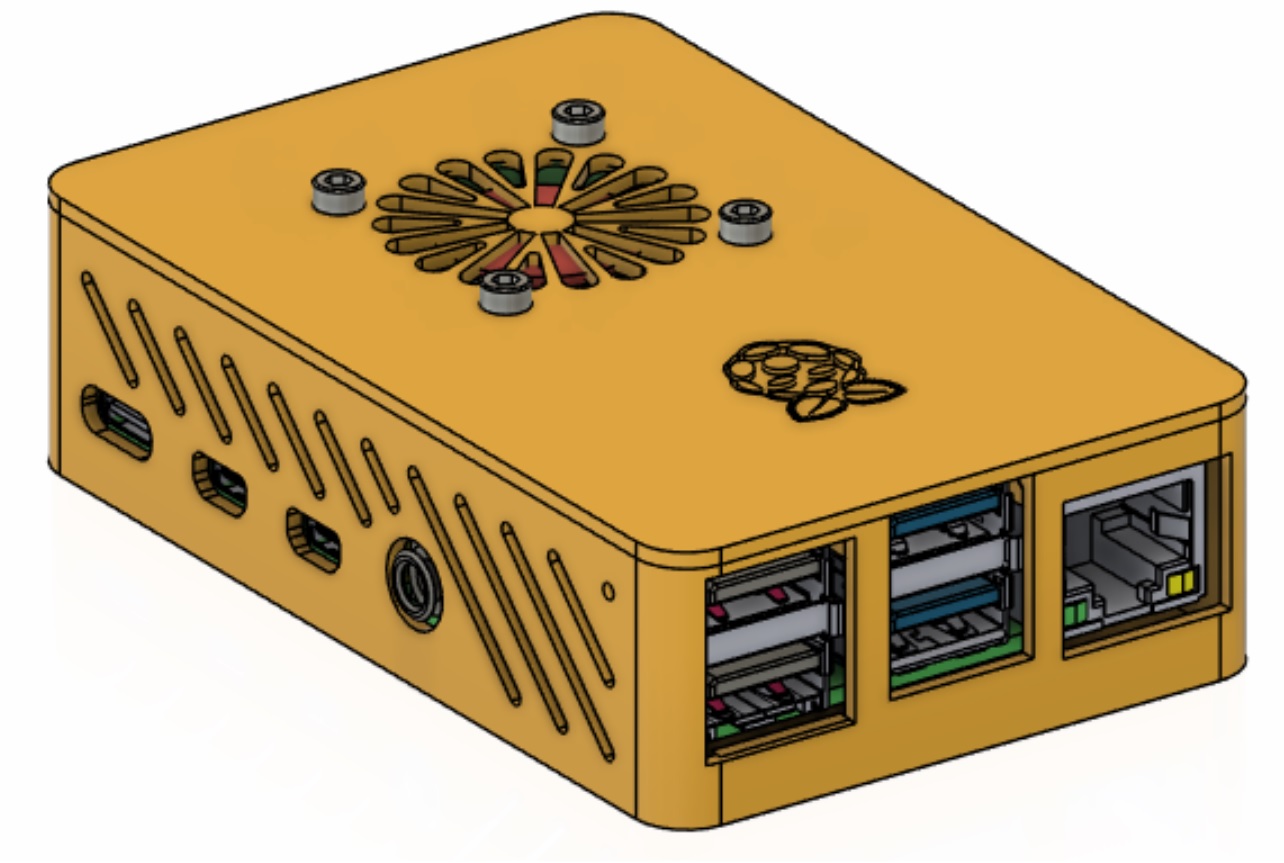 Raspberry Pi fan case for 4B