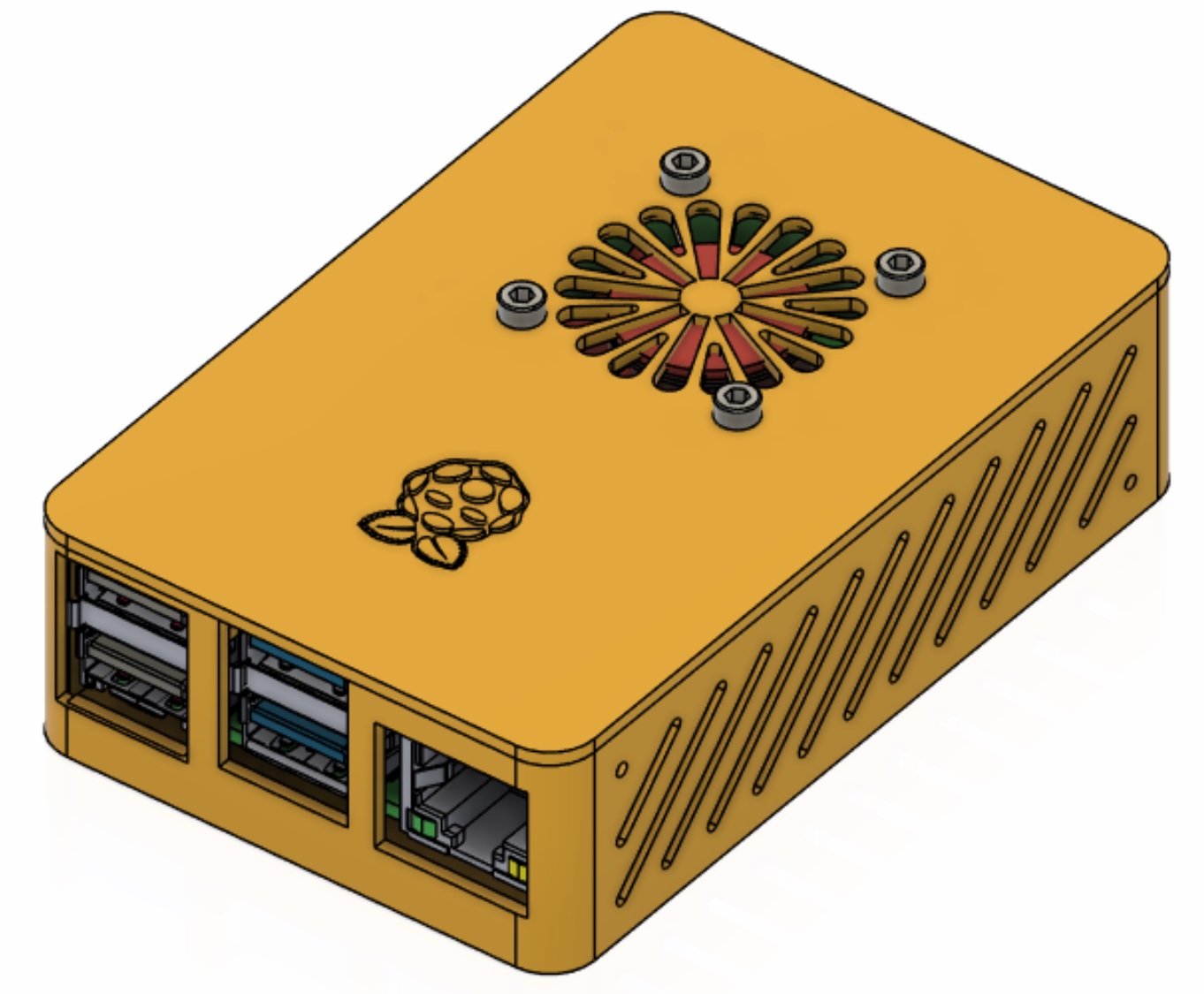Raspberry Pi fan case for 4B by jeepers01 | Download free STL model ...