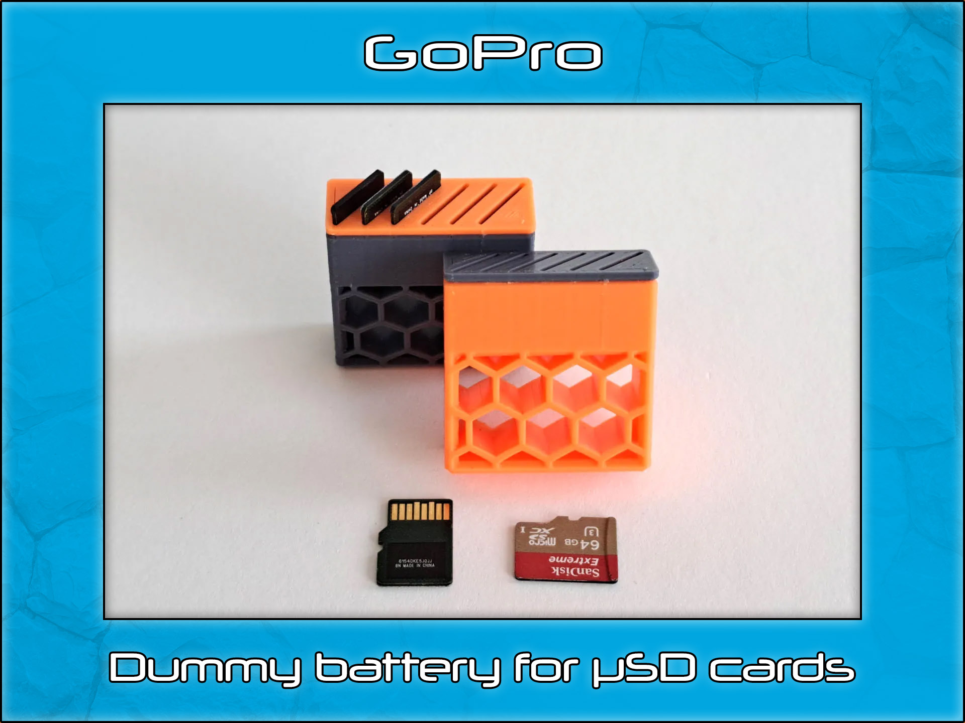 Go Pro Dummy Battery For Sd Cards By Piketooth Download Free Stl Model Printables Com