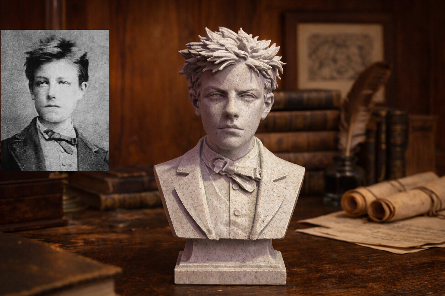 Jean Nicolas Arthur Rimbaud – Buste