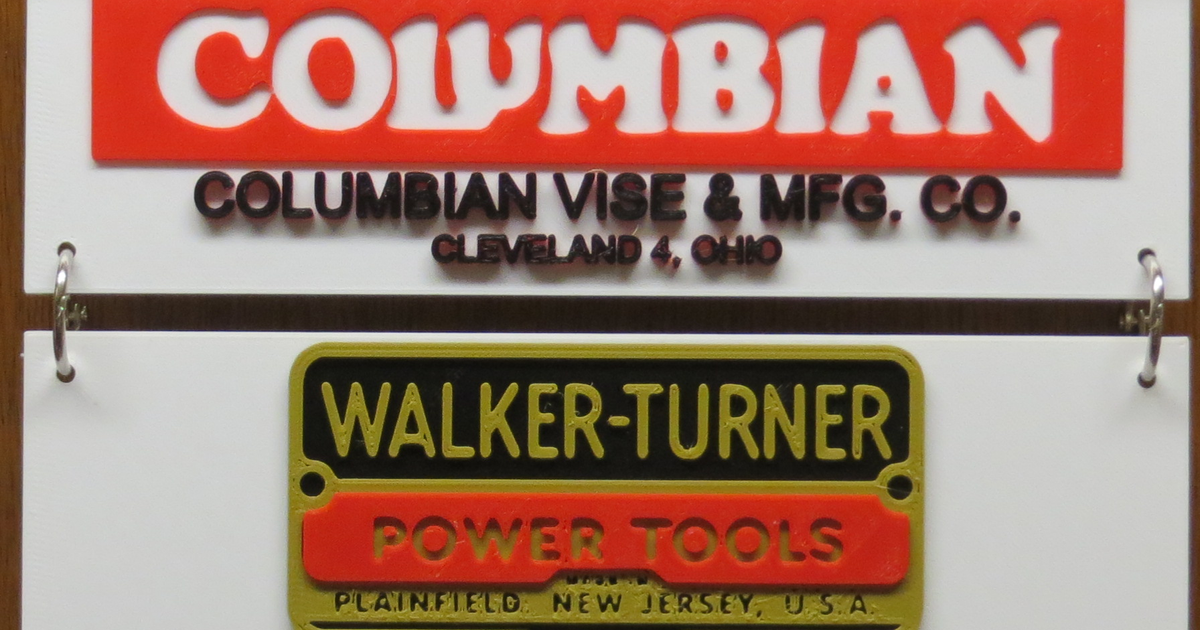 Vintage Tool Logos 4 by YumanBeing Download free STL model