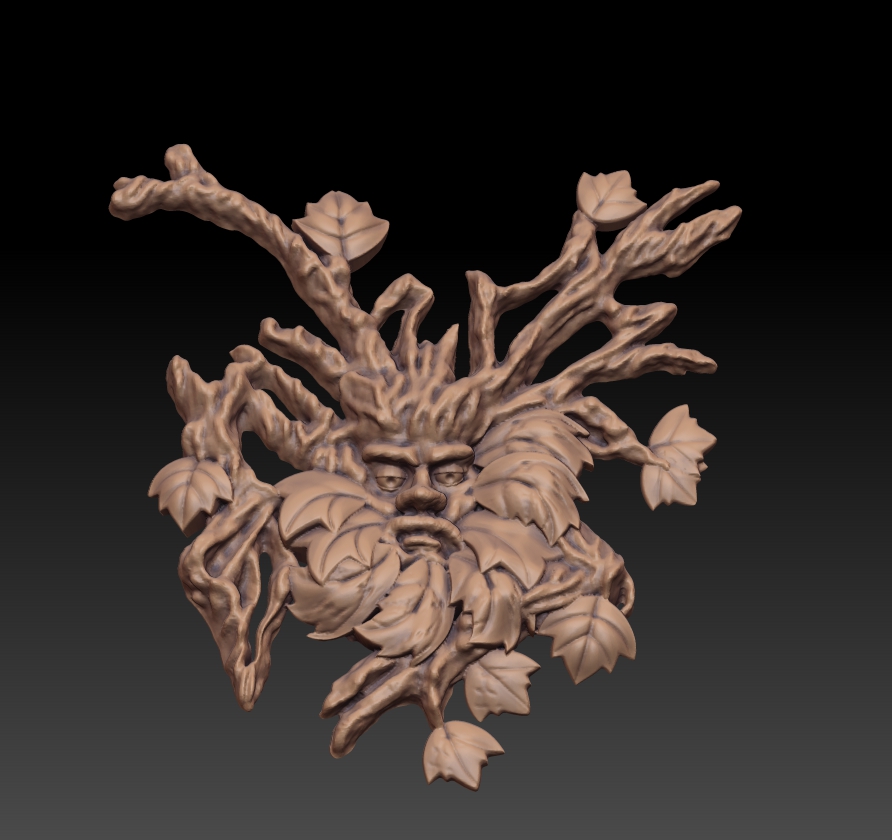 Greenman wall plaque by Onu_Heino | Download free STL model ...