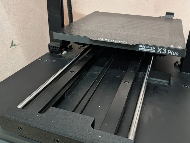 Artillery Sidewinder X3 Plus Y axis linear rod conversion mod