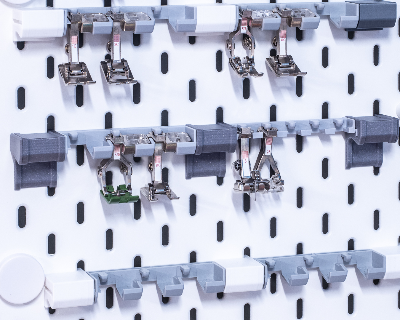 BERNINA FOOT RACK TO IKEA SKADIS MOUNT by Peter H | Download free STL ...