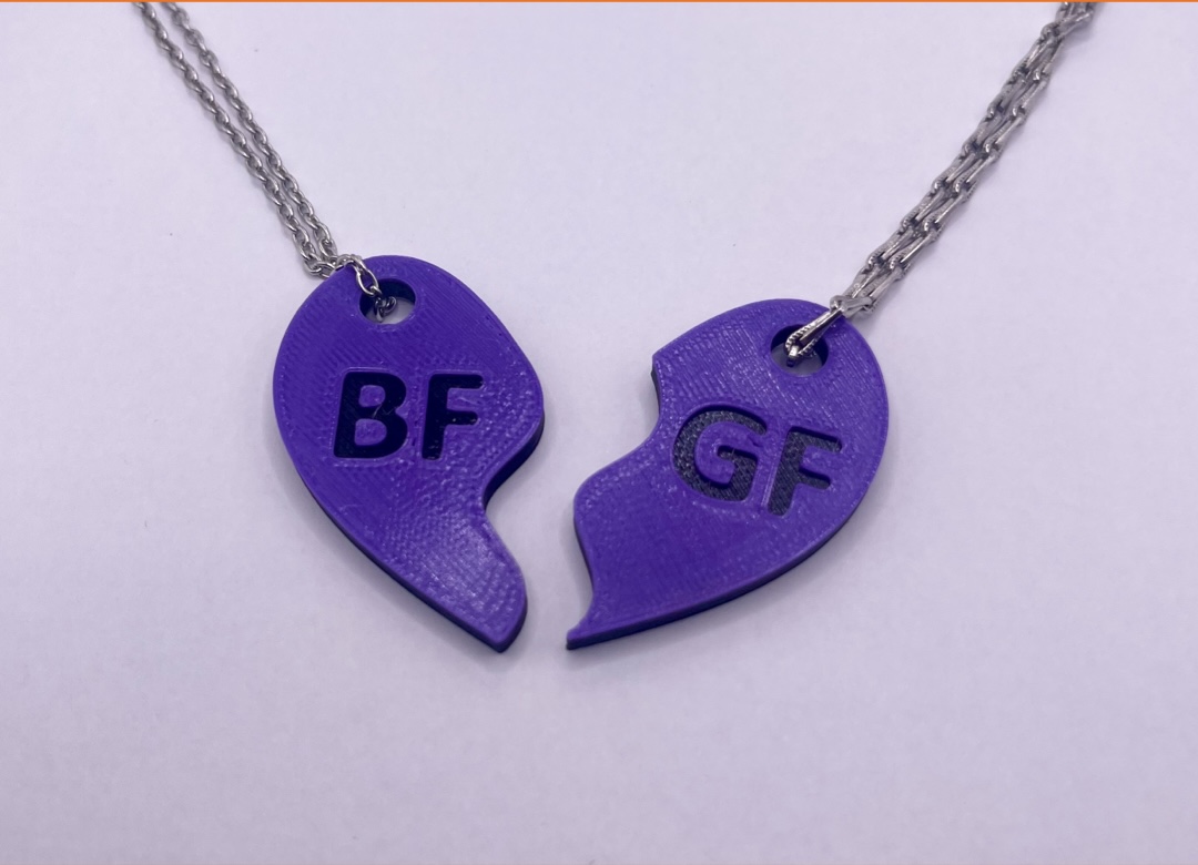 Couples Heart Necklace