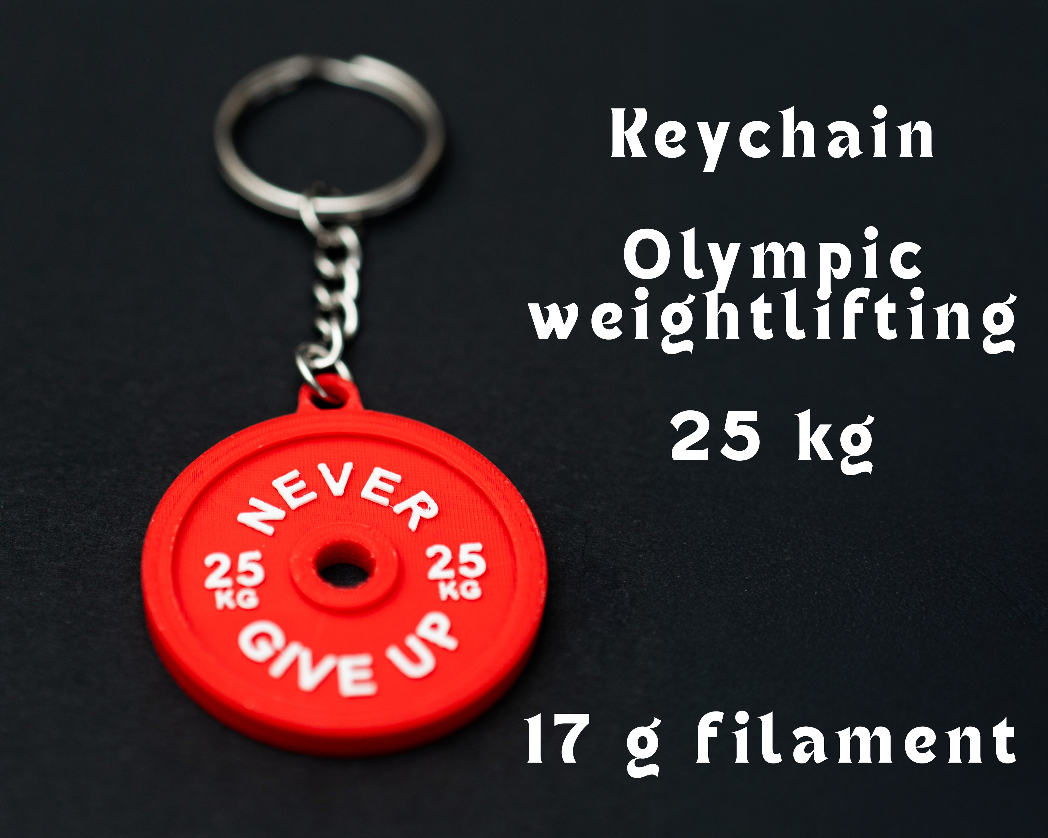 Keychain - Olympic weightlifting - 25 kg