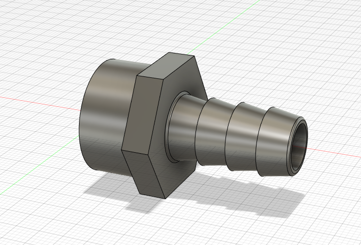 1/2 Inch Water hose to 1/2 Inch PVC adapter