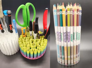 Hex Paintbrush Holder | Honeycomb Paint Brush Stand | Honeycomb Pencil  Stand Organize your paint brushes or pencils with this unique stand!
